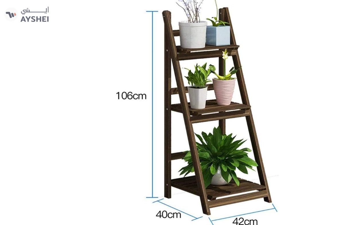 LINGWEI Plant stand 3 Tier Folding and 4 Tier Folding Plant Stand Shelves-3-3
