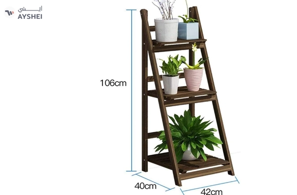 LINGWEI Plant stand 3 Tier Folding and 4 Tier Folding Plant Stand Shelves