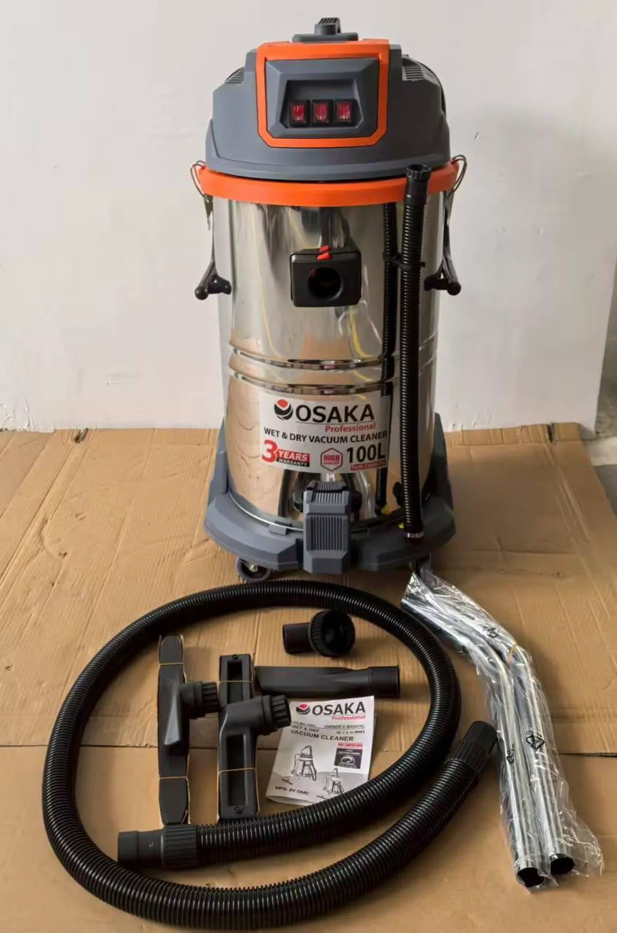 Osaka Vacuum Cleaner 100 Liter Wet And Dry