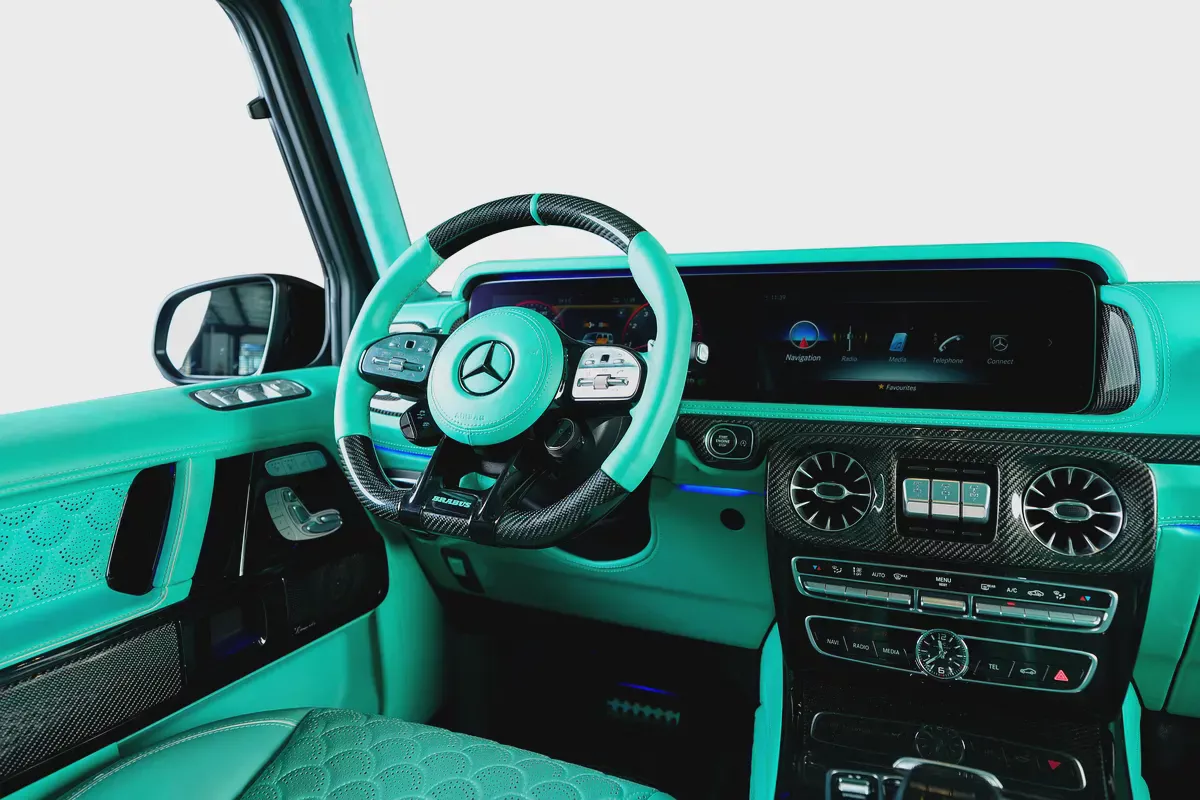 Mercedes Benz G63 AMG-GCC-Brabus 900 Rocket Kit Masterpiece -Interior Tiffany Blue-Carbon Fiber Kit-11-11