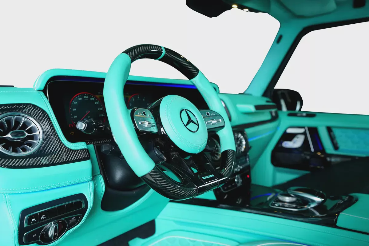 Mercedes Benz G63 AMG-GCC-Brabus 900 Rocket Kit Masterpiece -Interior Tiffany Blue-Carbon Fiber Kit-18-18