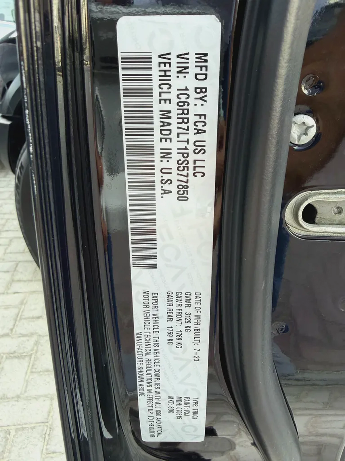 دودج رام ورلوك Dodge Ram warlock اسود / اسود خليجي 2023-12-12