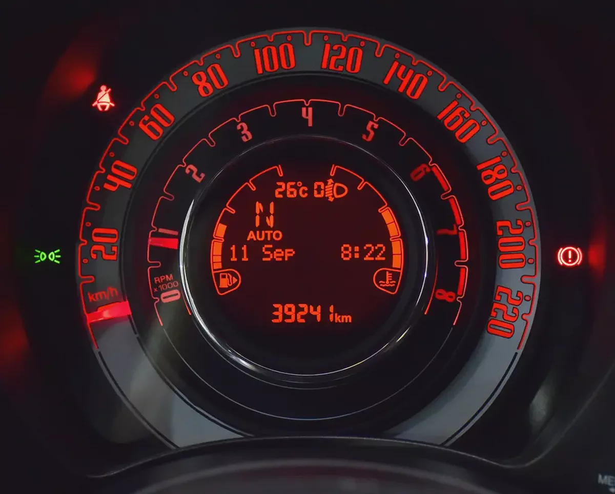 AED 852 EMi at 0% DP | Fiat 500 Dolcevita ( 2024 Model ) in Red Color GCC Specs-12-12