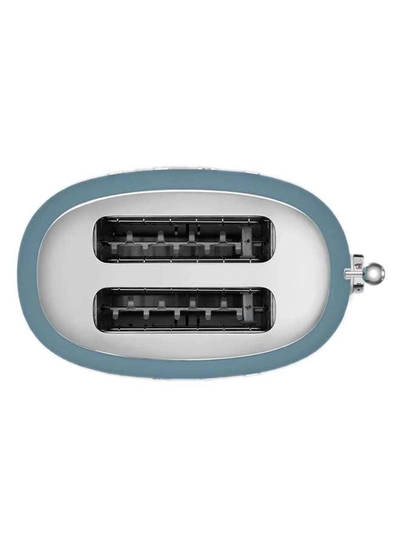 smeg Aesthetic 50's Style 2 Slice Toaster - 950 W TSF01SBMAU Storm Blue-2