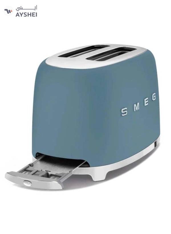 smeg Aesthetic 50's Style 2 Slice Toaster - 950 W TSF01SBMAU Storm Blue