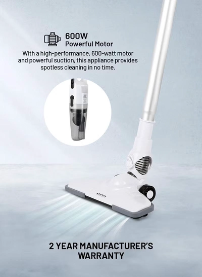 KRYPTON Handheld and Stick Vacuum Cleaner 2-in-1 Design, Transparent Dust Cup,-3