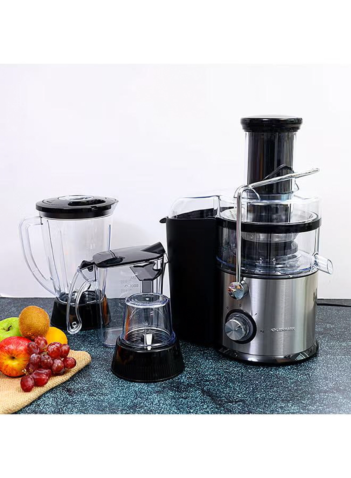  Olsenmark 3-In-1 Juicer And Blender 1.6 L 800.0 W Omje2234 Silver/Black/Clear-2-2