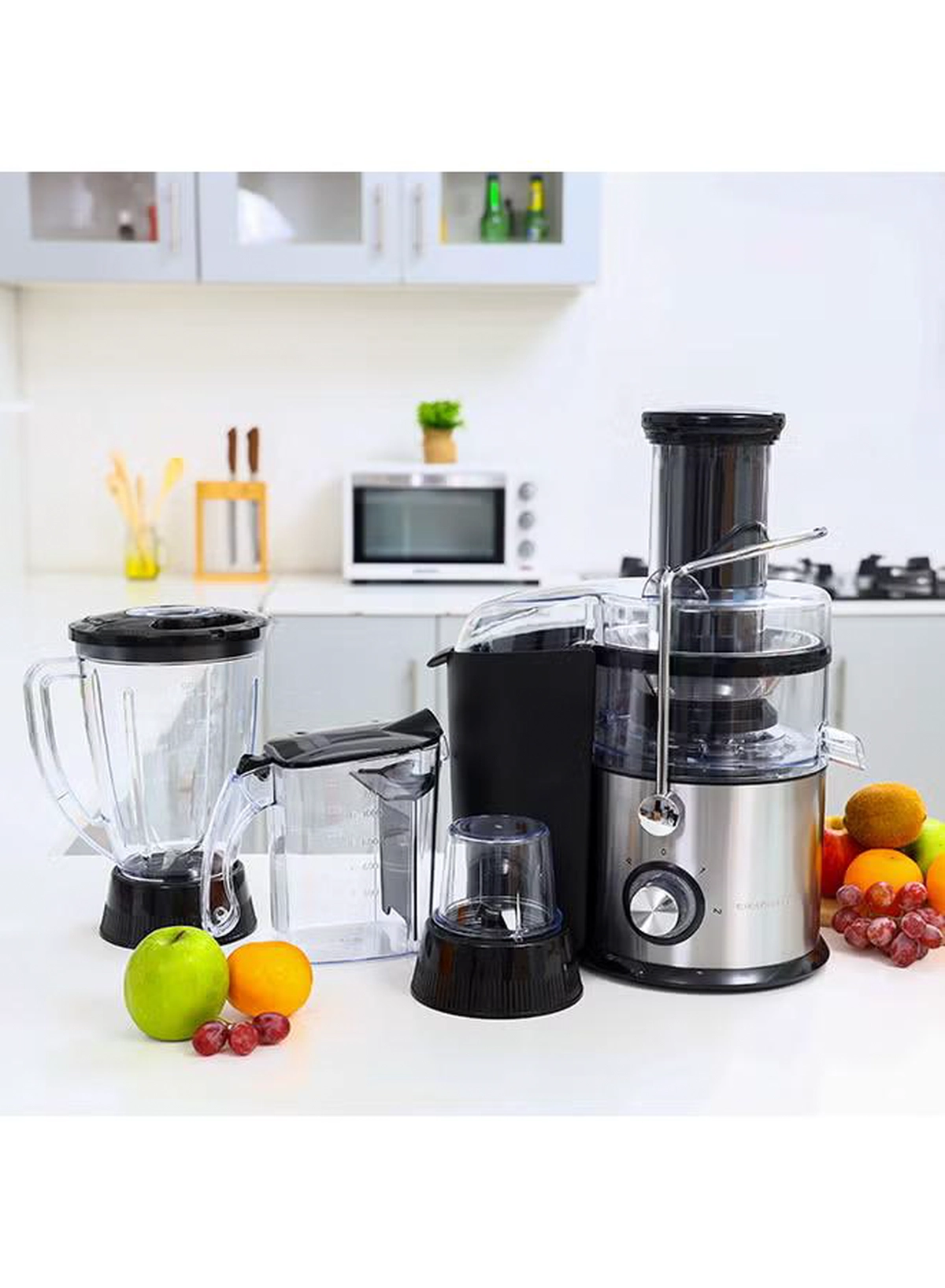  Olsenmark 3-In-1 Juicer And Blender 1.6 L 800.0 W Omje2234 Silver/Black/Clear-6-6