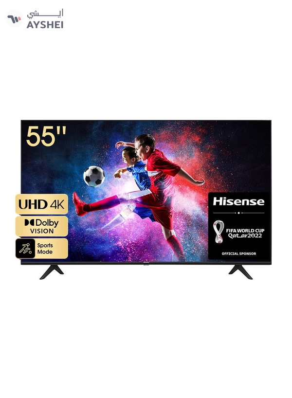 Hisense 55-Inch 4K UHD HDR Smart TV (Vidaa OS) 55A6GL/GE Black