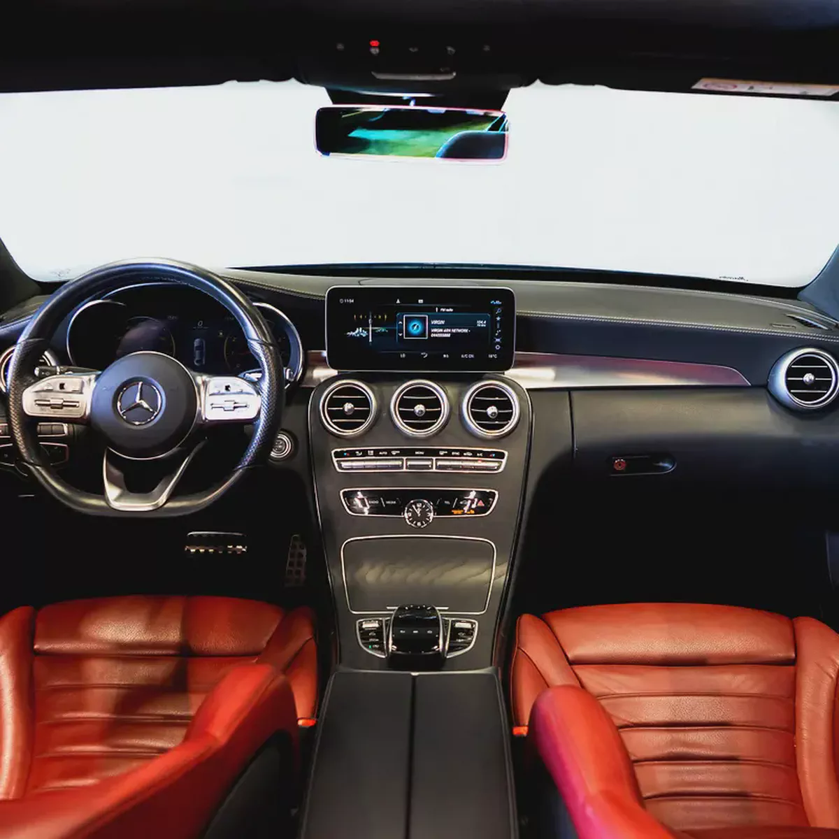 AED 2,394 P.M • 0% Downpayment • Mercedes-Benz C200 Premium • 1 Year Warranty-10-10