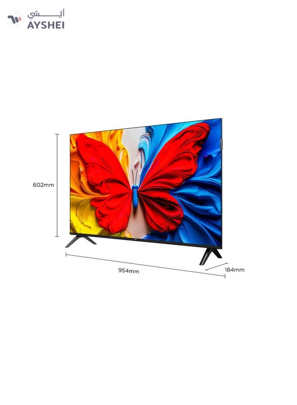 TCL 43 Inch Smart TV QLED HDR 10 Google TV, Dolby Audio, Game Mode, Multiple Eye Care with Slim Design (2025 Model) 43S5K black
