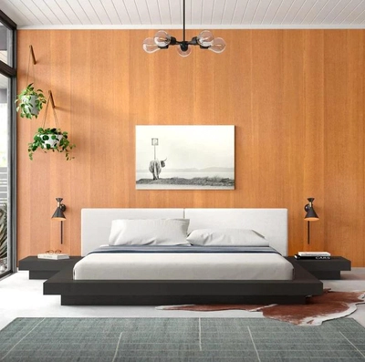 Nagoya Japanese Bed with 2 side tables-2