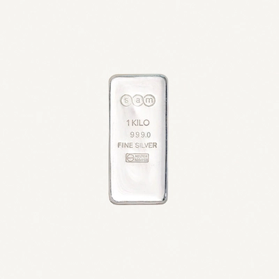 1 KG SAM SILVER BAR 100% Authentic Approved by UAE Gold Delivery-0