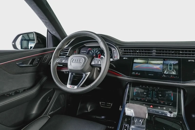 Audi RSQ8-23 Inch Multi spoke Diamond cut Rims-Super SUV-Daytona Grey-Carbon Fiber Trim-11