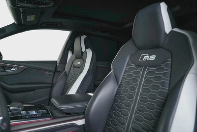 Audi RSQ8-23 Inch Multi spoke Diamond cut Rims-Super SUV-Daytona Grey-Carbon Fiber Trim-16