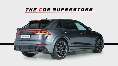 Audi RSQ8-23 Inch Multi spoke Diamond cut Rims-Super SUV-Daytona Grey-Carbon Fiber Trim-7