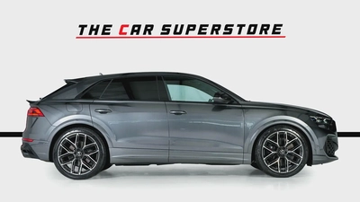 Audi RSQ8-23 Inch Multi spoke Diamond cut Rims-Super SUV-Daytona Grey-Carbon Fiber Trim-8