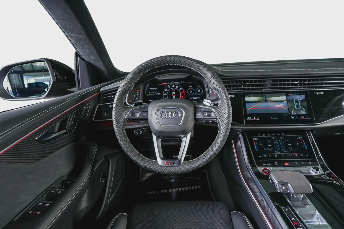 Audi RSQ8-23 Inch Multi spoke Diamond cut Rims-Super SUV-Daytona Grey-Carbon Fiber Trim-13-13
