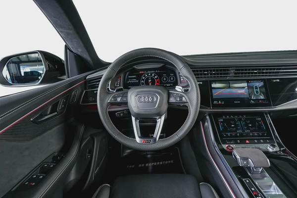 Audi RSQ8-23 Inch Multi spoke Diamond cut Rims-Super SUV-Daytona Grey-Carbon Fiber Trim