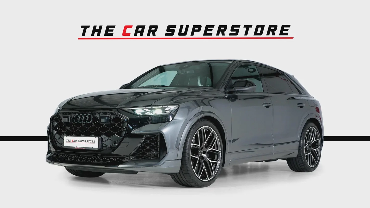 Audi RSQ8-23 Inch Multi spoke Diamond cut Rims-Super SUV-Daytona Grey-Carbon Fiber Trim-3-3