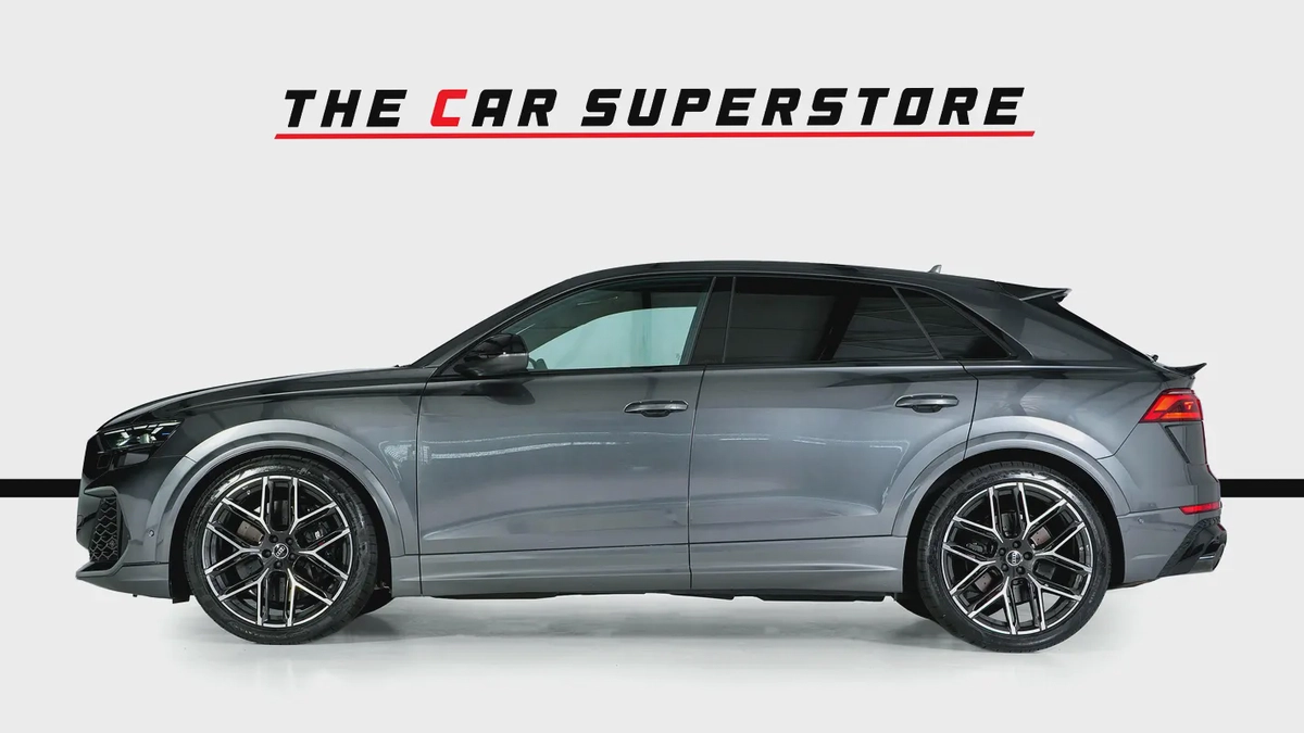 Audi RSQ8-23 Inch Multi spoke Diamond cut Rims-Super SUV-Daytona Grey-Carbon Fiber Trim-4-4