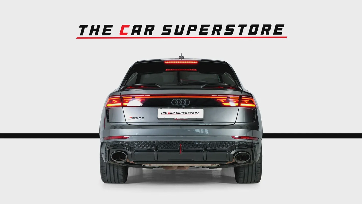 Audi RSQ8-23 Inch Multi spoke Diamond cut Rims-Super SUV-Daytona Grey-Carbon Fiber Trim-6-6
