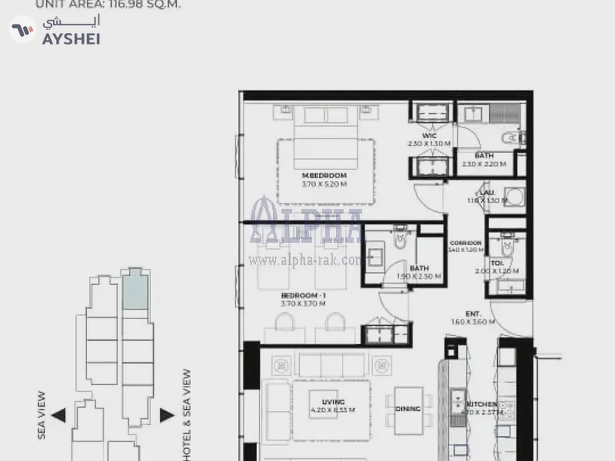 Gateway II Residences, Hayat Island, Mina Al Arab, Ras Al Khaimah-7-7