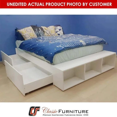 Toshi Platform Storage Bed, King/Queen/Super King, Custom-7