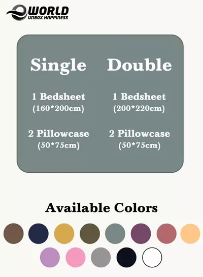 Eworld 3 Piece Luxury Pastel Green Striped Bed Sheet Set with 1 Flat Sheet and 2 Pillowcases for Hotel and Home Crafted from Ultra Soft and Breathable For All Seasons Microfiber for Year-Round Comfort (Single/Double)-1
