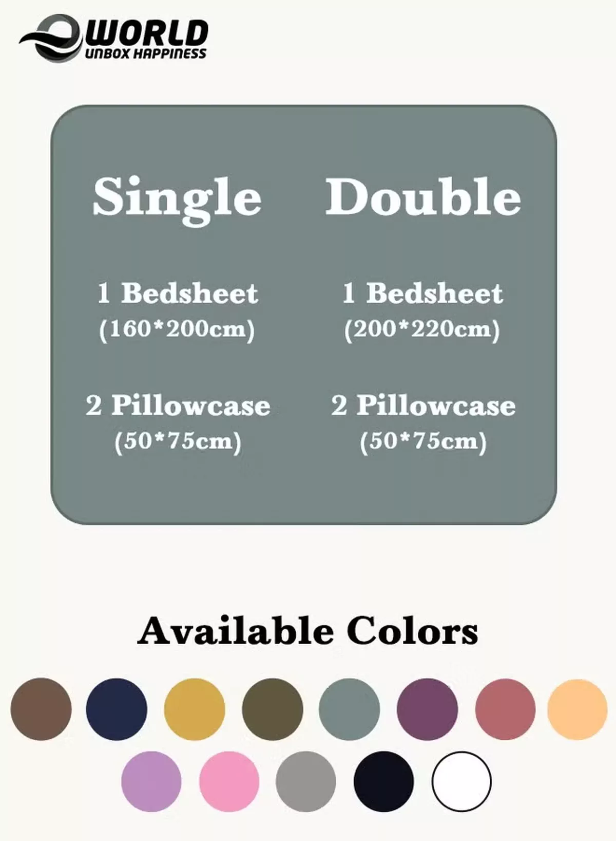 Eworld 3 Piece Luxury Pastel Green Striped Bed Sheet Set with 1 Flat Sheet and 2 Pillowcases for Hotel and Home Crafted from Ultra Soft and Breathable For All Seasons Microfiber for Year-Round Comfort (Single/Double)-1-1