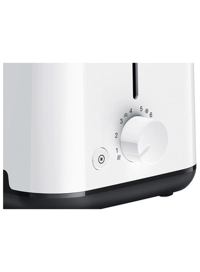 BRAUN Toaster, 2 Slots, 8 Browning Setting, Intelligent Heat Control, 3 in 1 Browning Knob, BPA Free, Illuminated Button, Auto Shut Off, Safety System 900 W HT1010WH White-1