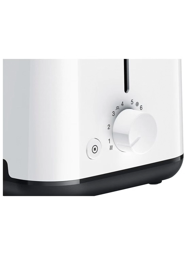 BRAUN Toaster, 2 Slots, 8 Browning Setting, Intelligent Heat Control, 3 in 1 Browning Knob, BPA Free, Illuminated Button, Auto Shut Off, Safety System 900 W HT1010WH White