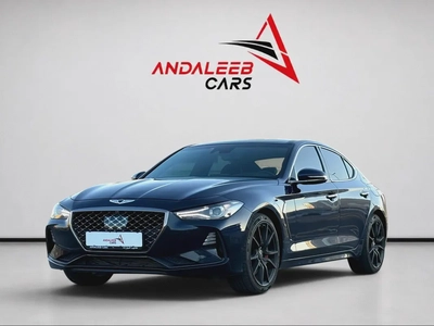 AED 1,440 P.M | 0% DOWN PAYMENT | GENESIS G70 PRESTIGE | 3.3L TWIN-TURBO V6 | 2018 | KOREAN SPECS-0