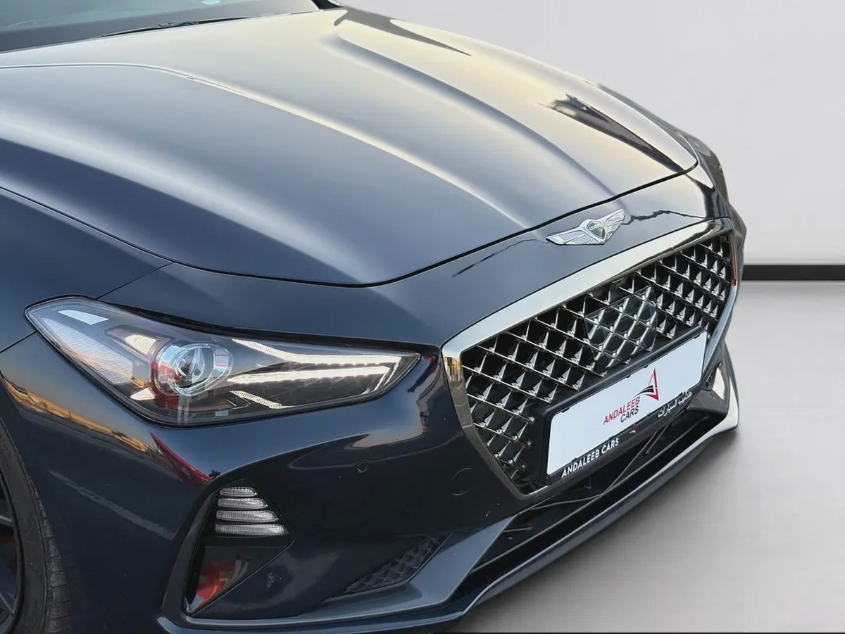 AED 1,440 P.M | 0% DOWN PAYMENT | GENESIS G70 PRESTIGE | 3.3L TWIN-TURBO V6 | 2018 | KOREAN SPECS