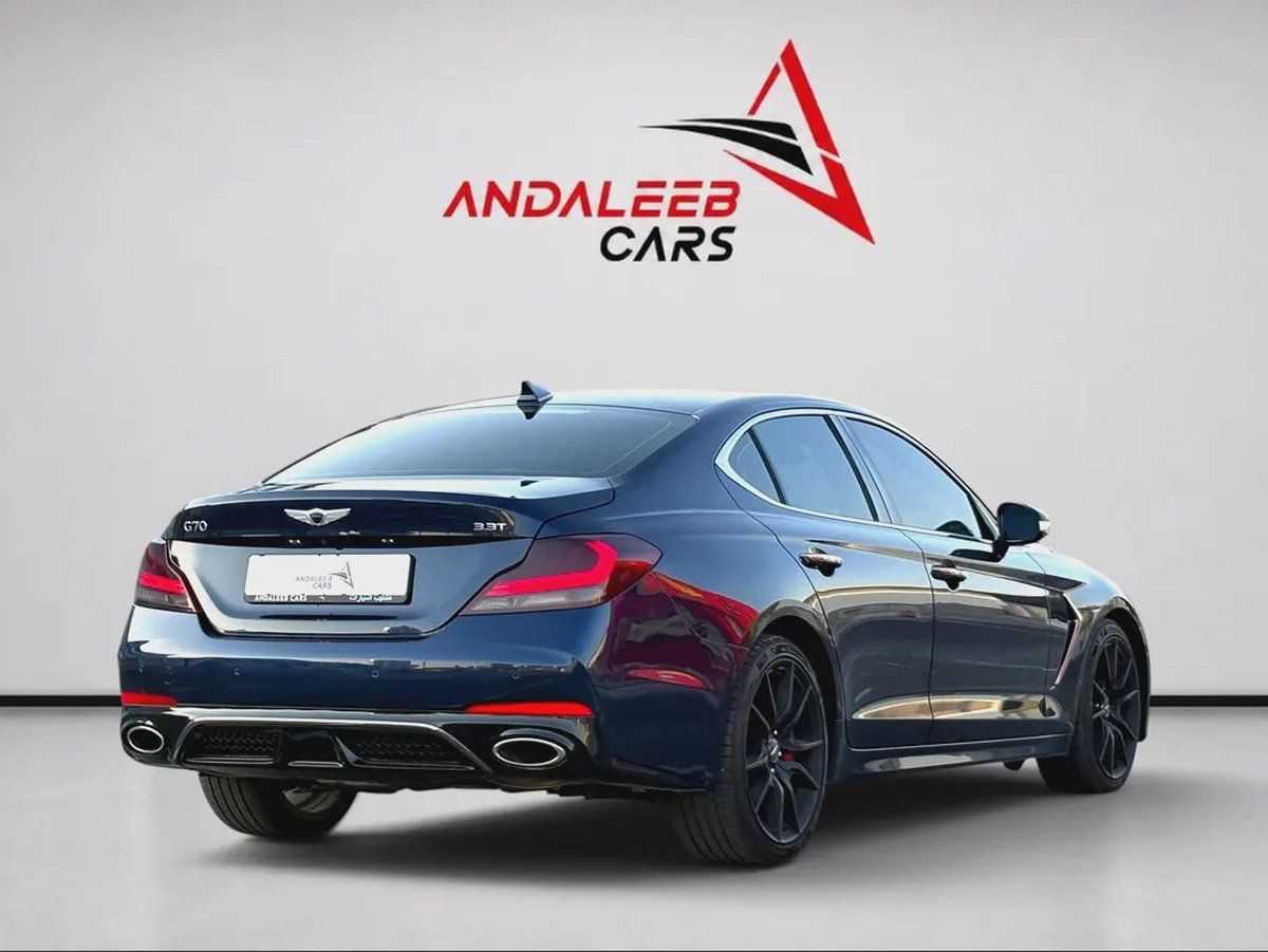AED 1,440 P.M | 0% DOWN PAYMENT | GENESIS G70 PRESTIGE | 3.3L TWIN-TURBO V6 | 2018 | KOREAN SPECS