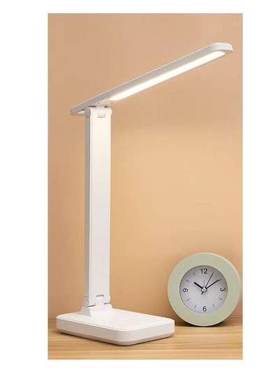 QLIGHT LED Desk Lamp Reading Eye Protection 3 Color Rechargeable Table Lamp Stepless Dimmable Touch Table Light Bedside Lights Flexible Lamp Rechargeable USB Desk Night Light for Reading Working Studying-0