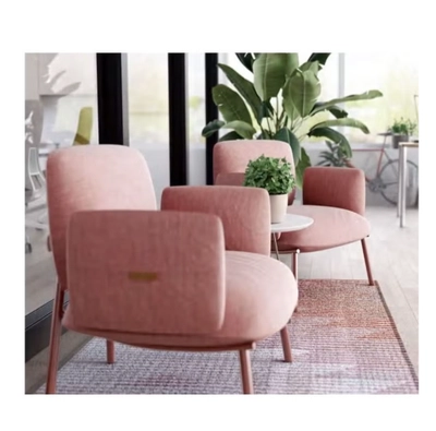 NAVODESK Cloud Chair, Single Seater Sofa, Lounge & Waiting Chair, Modern Fabric Armchair-2