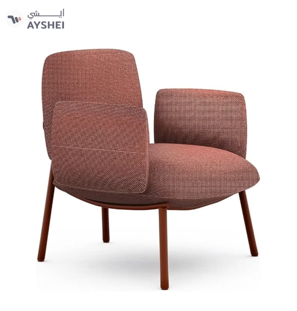 NAVODESK Cloud Chair, Single Seater Sofa, Lounge & Waiting Chair, Modern Fabric Armchair