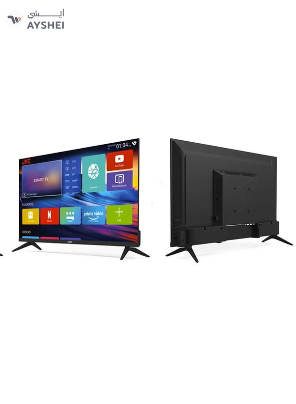 JVC 32 inch HD Edgeless Android 14 Smart TV With Wifi, Dolby Audio, Quadcore Processor LT-32N3105 Black
