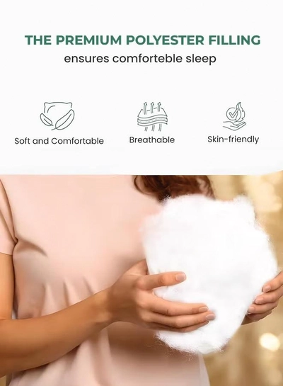 Eworld 2-Pack Hotel-quality White bed Pillows, Diamond Quilted for Side & Stomach Sleepers-2