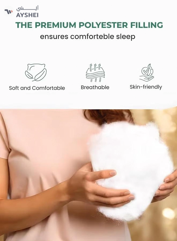 Eworld 2-Pack Hotel-quality White bed Pillows, Diamond Quilted for Side & Stomach Sleepers