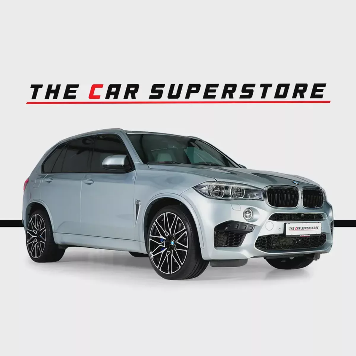 BMW X5 M-GCC-AGMC Full Service History-Silverstone Metallic Paint-Diamond Cut 22 Inch Rims