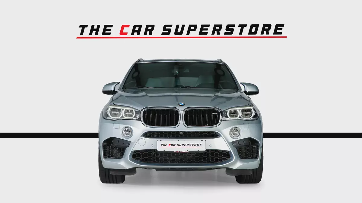 BMW X5 M-GCC-AGMC Full Service History-Silverstone Metallic Paint-Diamond Cut 22 Inch Rims-2-2