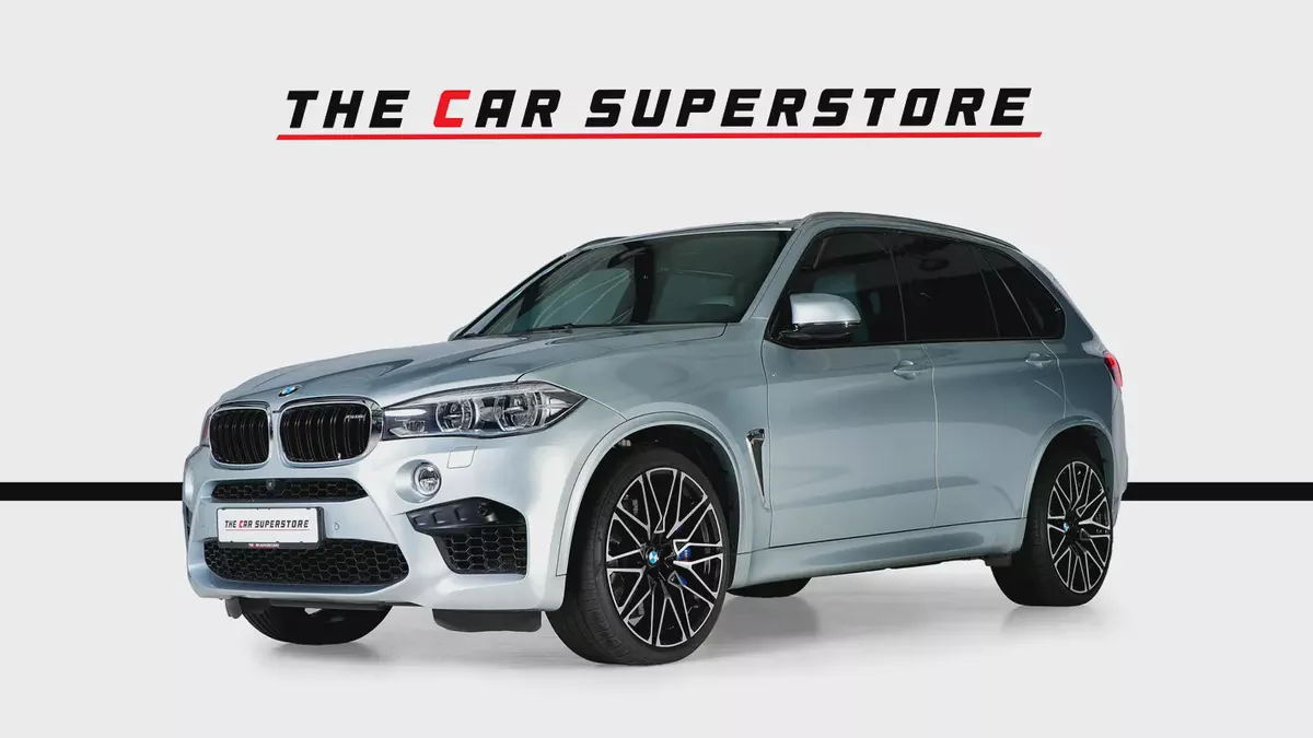 BMW X5 M-GCC-AGMC Full Service History-Silverstone Metallic Paint-Diamond Cut 22 Inch Rims-3-3