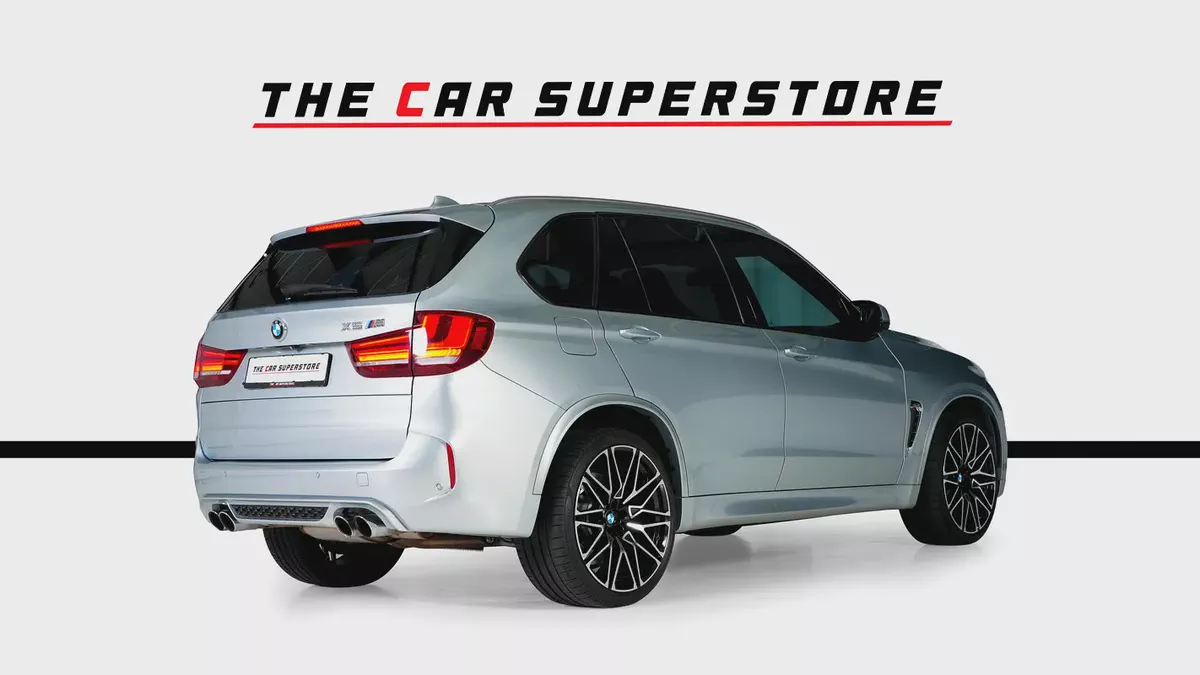 BMW X5 M-GCC-AGMC Full Service History-Silverstone Metallic Paint-Diamond Cut 22 Inch Rims-7-7