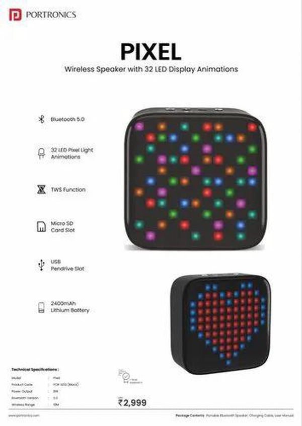 Pixel Bluetooth Speaker
