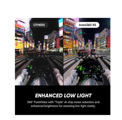 Insta360 X5 - Waterproof 8K 360° Action Camera, Leading Low Light, Invisible Selfie Stick Effect-1