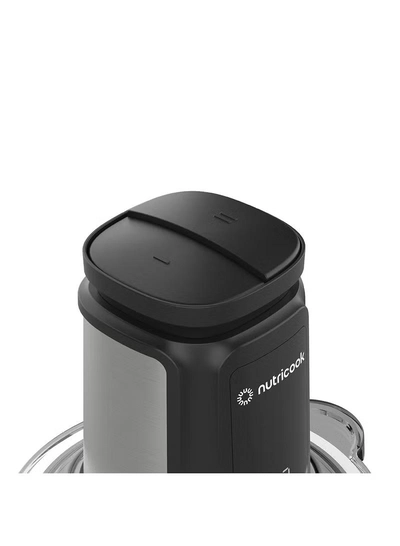 nutricook 1.2L Glass Chopper and Mincer, 500W w/ Pulse & 2 Speeds, Removable 4 SS-Blade for Chopping, Ice Crushing, Meat Mincing, Grinding, Pureeing & more, 2 Yr Warranty, NC-CH1200 1.2 L 500 W Choppi XL Black-1