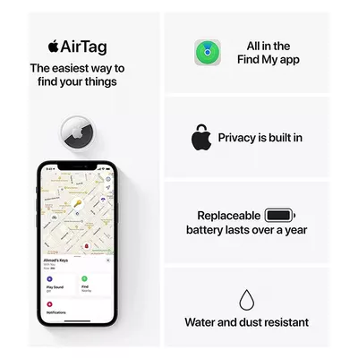 Apple AirTag Pack of 4 White-2