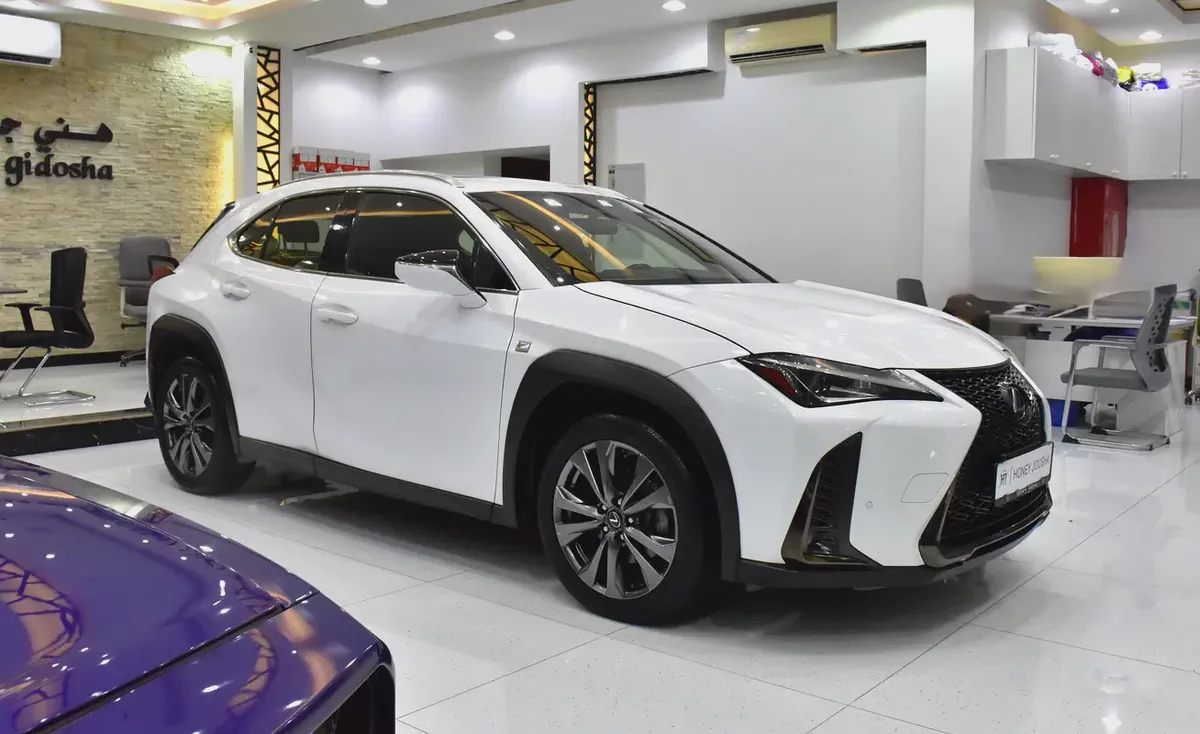 AED 1,437 EMi at 0% DP | Lexus UX200 F-Sport ( 2020 Model ) in White Color GCC Specs-2-2